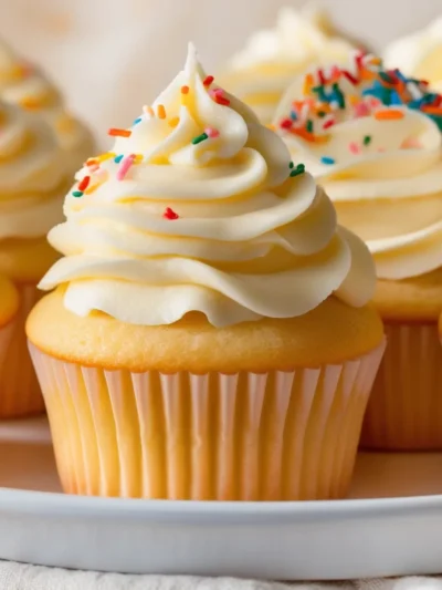 Cupcake de baunilha